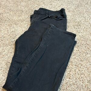 American Eagle slim straight flex pants in charcoal!